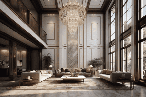 Contemporary Foyer Hall Design Ideas - Midjourney Prompt Set | PROMPT STOCK